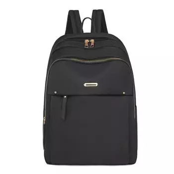 Женский Оксфордский рюкзак большой емкости для компьютера, студенческая дорожная легкая школьная сумка чёрный