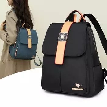 Женский оксфордский рюкзак большой емкости, уличный дорожный рюкзак, школьный рюкзак чёрный
