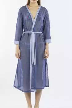 Женский парео-кафтан с окантовкой