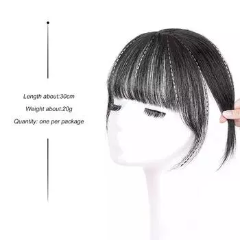 Женский парик с синтетической челкой, переиздание, натуральная пушистая одежда, бесшовный парик с 3D воздушной челкой, подходит для повседневного ношения