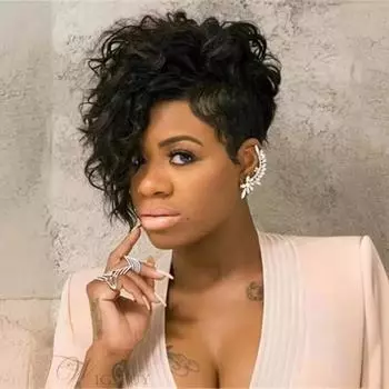 Женский передний кружевной термостойкий короткий кудрявый парик из синтетического волокна с мелкими кудрями