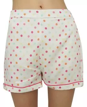 Женский пижамный комплект Bimba Off White, пижама, короткая пижама в горошек 10 покинуть белый