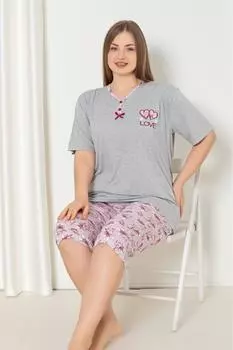 Женский пижамный комплект больших размеров
