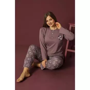 Женский пижамный комплект Nisanca, хлопковая пижама, специально для Дня матери, ткань первого качества