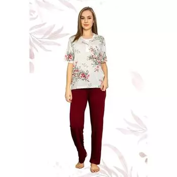 Женский пижамный комплект Nisanca, пижама из вискозы, специально для Дня матери, ткань первого качества