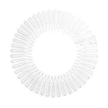 Женский пластиковый полный круг эластичный алмазный гибкий гребень зубцы повязка на голову повязка на голову зажим для мытья лица фиксированные аксессуары для волос нескользящие 1pcs