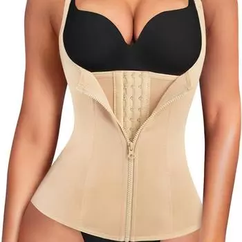 Женский пластиковый пояс-слинг с пряжкой и молнией, усиленный пояс и живот, фитнес-пластиковый пояс XS