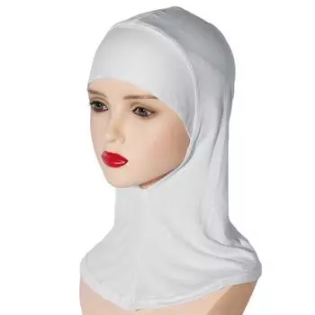 Женский платок-шапка однотонный этнический цилиндр удобный эластичный мешок для волос повязка на голову головной убор аксессуар для волос белый