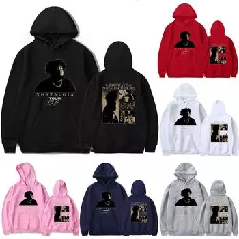 Женский плюшевый свободный пуловер с длинными рукавами, буквенным принтом и толстовкой из веревки L чёрный