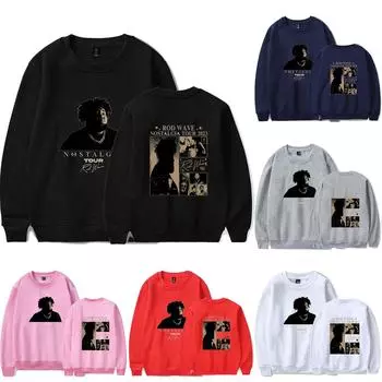 Женский плюшевый свободный пуловер с длинными рукавами и круглым вырезом с буквенным принтом M белый