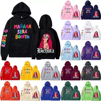 Женский плюшевый свободный пуловер с длинными рукавами, буквенным принтом и толстовкой из веревки M