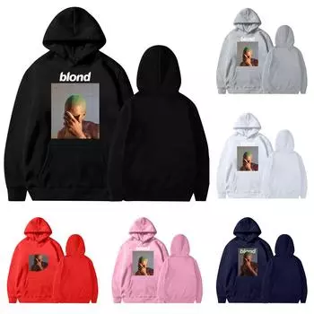 Женский плюшевый свободный пуловер с длинными рукавами, буквенным принтом и толстовкой из веревки S чёрный