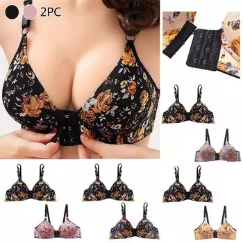 Женский полосатый бюстгальтер на косточке, нижнее белье, цельный бюстгальтер, нижнее белье на каждый день, 2 шт. 85 фиолетовый