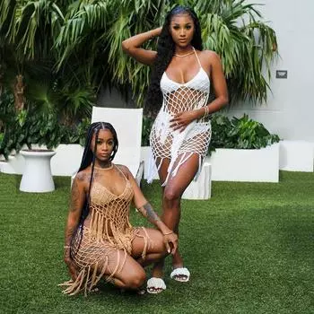 Женский полый женский купальный костюм с кисточками для купального костюма для пляжного бассейна XL белый