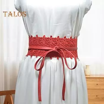 Женский пояс из гладкой искусственной кожи, сплошной цвет, широкая шнуровка, регулируемая противоскользящая прочная строчка, ретро, тонкая талия, украшение, платье, пальто, свитер чёрный