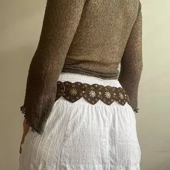 Женский пояс из искусственной кожи, регулируемые джинсы в стиле вестерн-ковбой-девушка-ковбой, универсальные