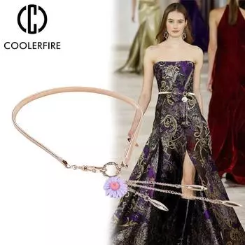 Женский пояс, модная повседневная дизайнерская поясная цепочка с подвеской из бриллиантов, пояс, женские аксессуары из лисы, юбка-цепочка, свитер на талии LB2272 62cm(Less than103Jin