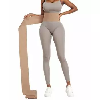 Женский пояс-триммер для талии, пояс для коррекции живота, утягивающий пояс, один размер подходит всем 3M чёрный