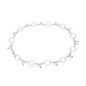 Женский поясной ремень-цепочка стильный носимый металлический для вечеринок годовщин женщин