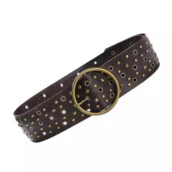 Женский поясной ремень из искусственной кожи с декоративными джинсами и брюками