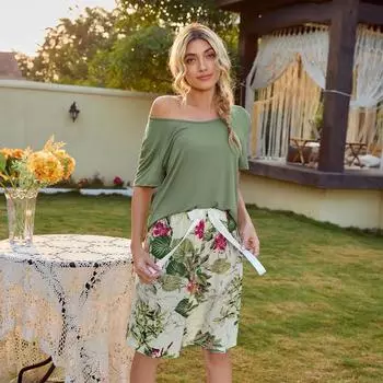 Женский повседневный костюм из модального хлопка с бантом и круглым вырезом, домашняя одежда S розовый