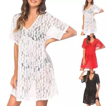 Женский повседневный купальник с v-образным вырезом и длинными рукавами, бикини, сексуальный купальник для отдыха на пляже L чёрный