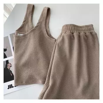 Женский повседневный летний комплект из топа и шорт для женщин, спортивный костюм, костюм из двух предметов, женский спортивный классический женский костюм без рукавов