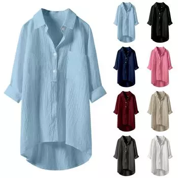 Женский повседневный модный однотонный свободный кардиган с длинным рукавом и футболкой L чёрный