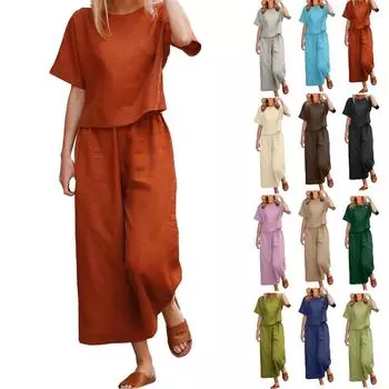 Женский повседневный модный сексуальный пуловер с длинными и короткими рукавами, рубашка с круглым вырезом, литературный ретро, однотонный повседневный костюм с разрезом L бежевый