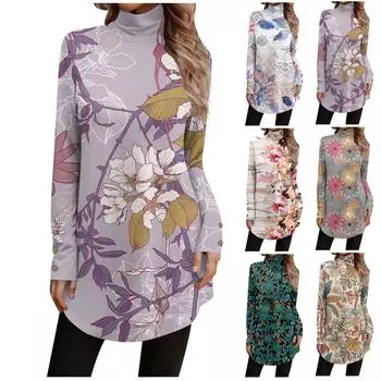 Женский повседневный модный топ с длинным рукавом и высоким воротником на пуговицах в стиле ретро S розовый