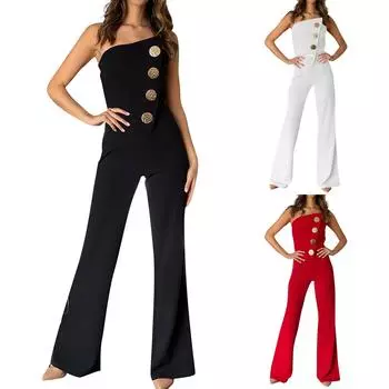 Женский повседневный модный удобный комбинезон с карманами M