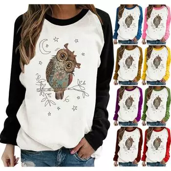 Женский повседневный однотонный пуловер с длинными рукавами, толстовка XL чёрный