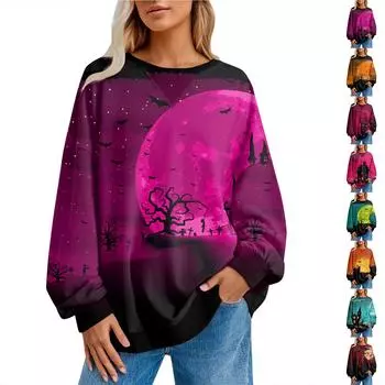 Женский повседневный полосатый пуловер, рубашка с длинным рукавом, толстовка большого размера L зелёный