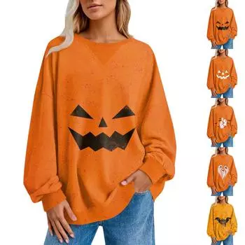 Женский повседневный полосатый пуловер, рубашка с длинным рукавом, толстовка большого размера L