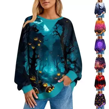 Женский повседневный полосатый пуловер, рубашка с длинным рукавом, толстовка большого размера XXL