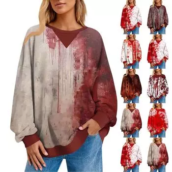 Женский повседневный полосатый пуловер, рубашка с длинным рукавом, толстовка большого размера L белый