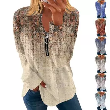 Женский повседневный пуловер на молнии 1/4 с длинным рукавом и воротником, однотонная спортивная одежда, топ для бега L розовый