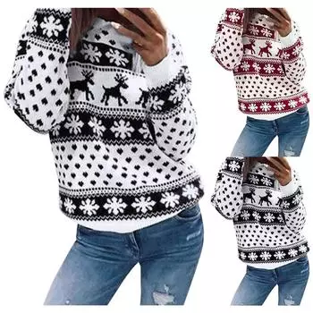 Женский повседневный пуловер с длинными рукавами контрастного цвета, толстовка XXL чёрный