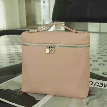 Женский повседневный рюкзак и сумка из натуральной кожи LP — большая вместимость, высококачественный, простой дизайн, многофункциональный 24x10x22 CM