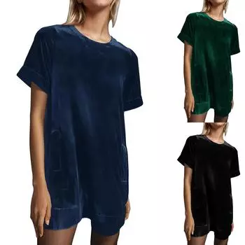 Женский повседневный сарафан длиной до колена, модное удобное платье M чёрный