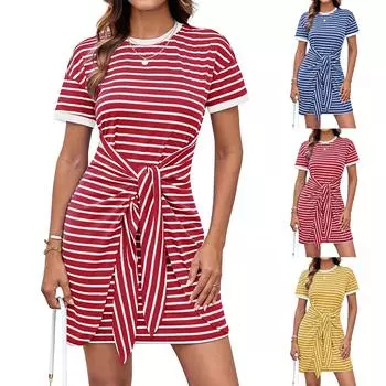 Женский повседневный сарафан длиной до колена, модное удобное платье M чёрный