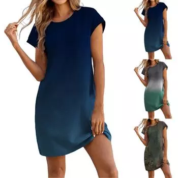 Женский повседневный сарафан длиной до колена, модное удобное платье M чёрный