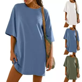 Женский повседневный сарафан длиной до колена, модное удобное платье S чёрный