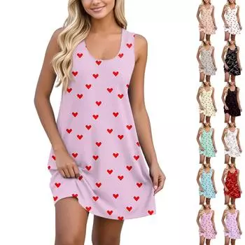 Женский повседневный сарафан с карманами, летнее пляжное платье в стиле бохо, цветочные блузки для женщин, футболки, платья с V-образным вырезом, свободные платья-майки в полоску L бежевый