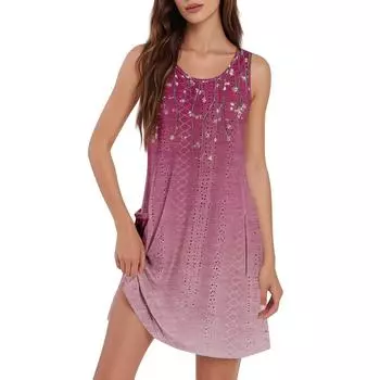 Женский повседневный сарафан с карманами, летнее пляжное платье в стиле бохо, футболки, платье с V-образным вырезом, свободные платья-майки L