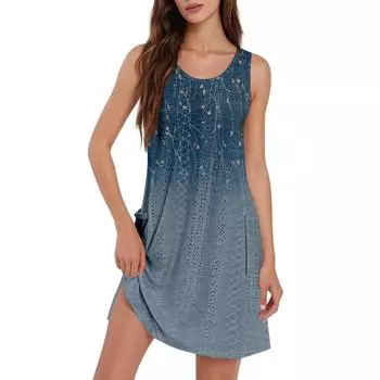 Женский повседневный сарафан с карманами, летнее пляжное платье в стиле бохо, футболки, платье с V-образным вырезом, свободные платья-майки XXXL чёрный