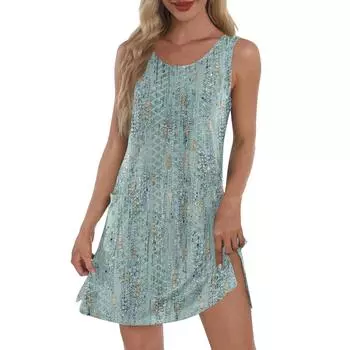 Женский повседневный сарафан с карманами, летнее пляжное платье в стиле бохо, футболки, платье с V-образным вырезом, свободные платья-майки S белый