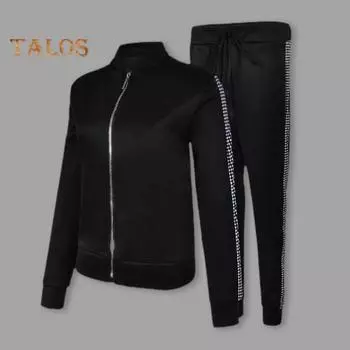 Женский повседневный спортивный костюм, водолазка с принтом в горошек, толстовка, брюки со шнурком, весенне-осенний тонкий спортивный костюм с длинными рукавами для ежедневного бега в тренажерном зале S красный