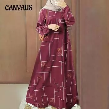 Женский повседневный свитер больших размеров с длинным рукавом и круглым вырезом, длинное платье M зелёный