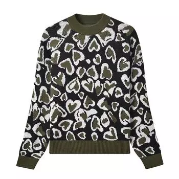 Женский повседневный свитер с круглым вырезом и рукавами «летучая мышь», свободный вязаный однотонный мягкий пуловер в рубчик, топы S оливковый